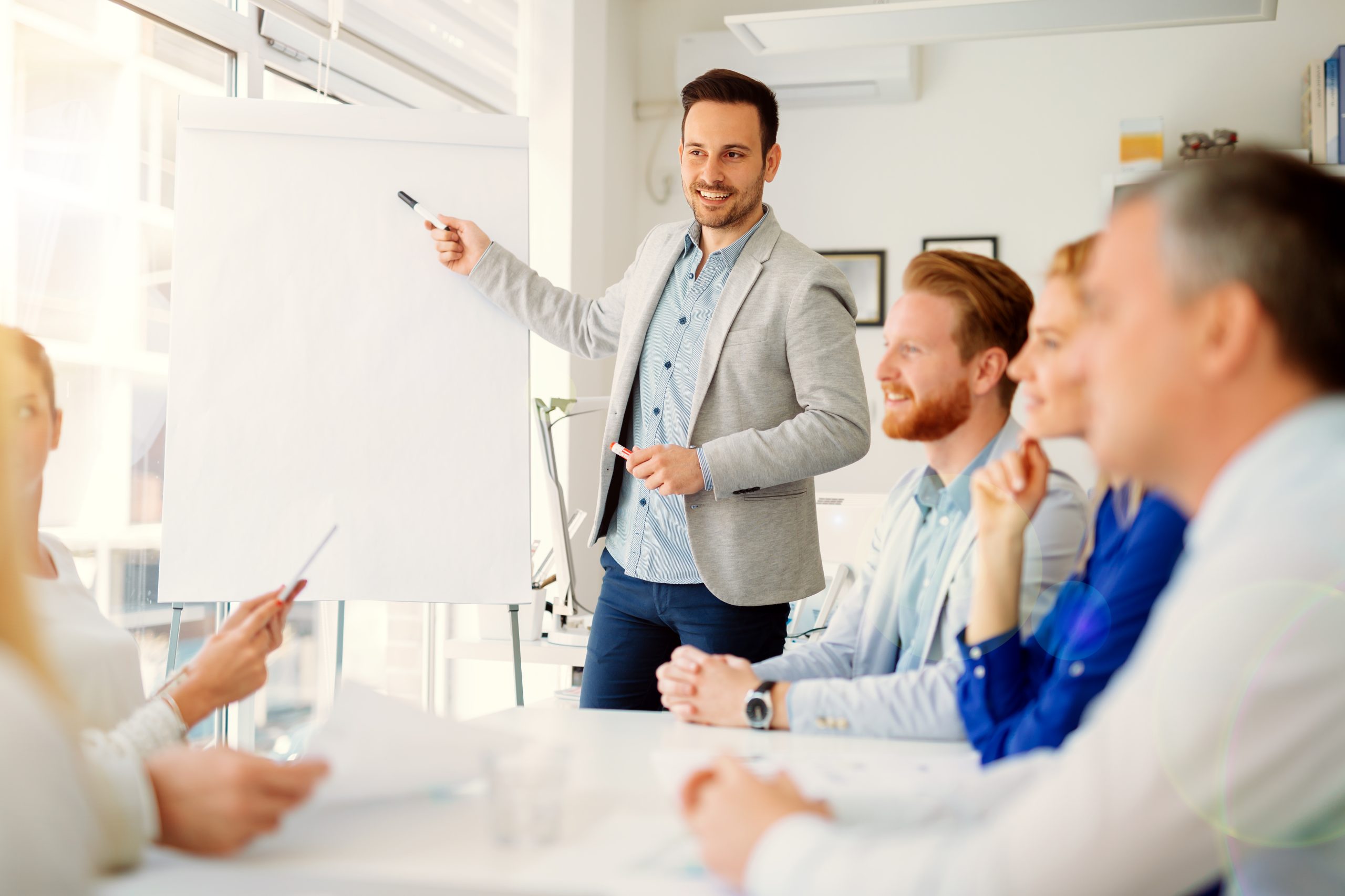 Presentation and training in business office